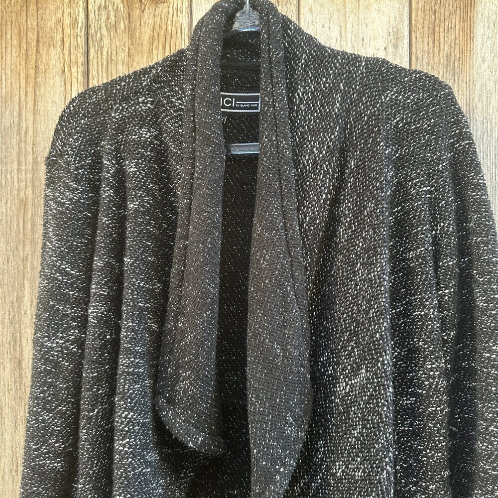 BNCI by Blanc Noir Open Swing Cardigan Sweater Large - Picture 3 of 8